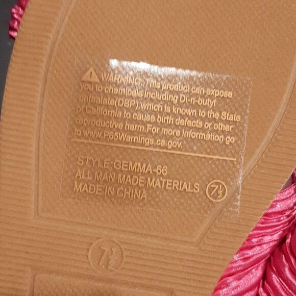 TOP MODA Pink with Bow House Shoes/ Slippers New - Picture 6 of 7